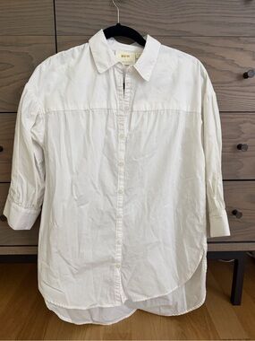 Like New Anthropologie Women’s Casual Button-Down White Shirt